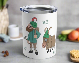 10 oz Tumbler Sound Of Music Mug Lonely Goatherd Travel Tumbler Hot Cold Drinks Coffee Cocktails Wine Beer Eco Friendly Cute Gift For Friend