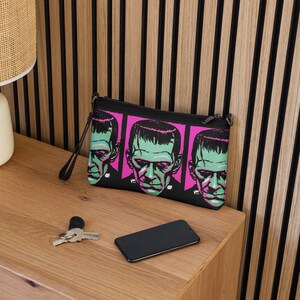 Frankenstein’s Monster Vintage Print Crossbody Bag
