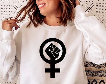 Feminist Fist T-Shirt: Woman Power Tee, Womens Rights
