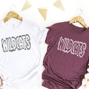 Wildcats School Mascot Shirt, Favorite Team Shirt, School Team Shirt, Wildcats Team Mascot Shirt, Wildcats School Spirit Tee,Custom Mascot