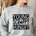 Maglietta Hamilton Musical "Young Scrappy Hungry" &ndash; Unisex In Cotone Nero