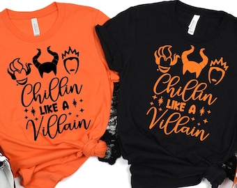 Disney Villains Halloween Shirt, 'Chillin Like a Villain' Tee