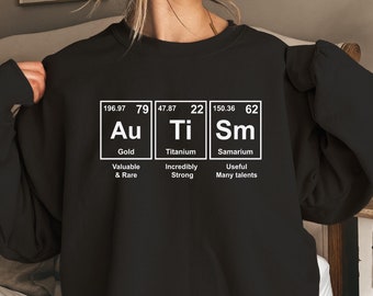 Autism Awareness Shirt: Periodic Table Support Tee
