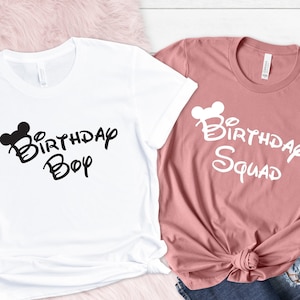 Disney Birthday Shirt, Birthday Girl Disney Shirt, Birthday Boy Disney Shirt, Disney Birthday Squad Shirt, Disney Birthday Party Shirts