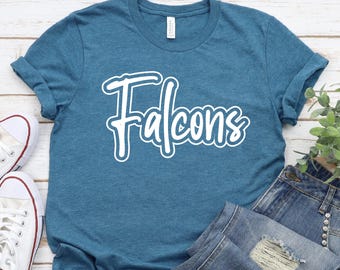 Falcons Mascot Shirt: School Spirit Tee - Bella Canvas or Gildan