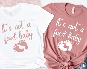 It's Not A Food Baby Shirt, Christmas Pregnancy Announcement Shirt, Grandparents, Pregnancy Reveal, Baby Announcement Shirt, Funny Pregnancy