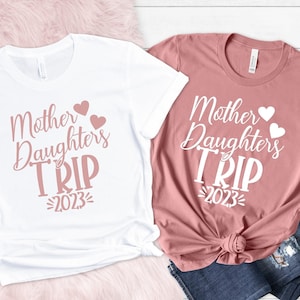 Mother Daughter Trip Shirts 2025: Matching Mom & Me Summer Vacation