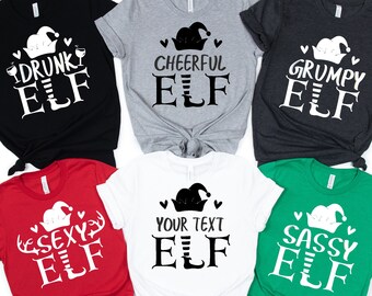 Custom Elf Family Christmas Shirt: Matching Group Party Tee