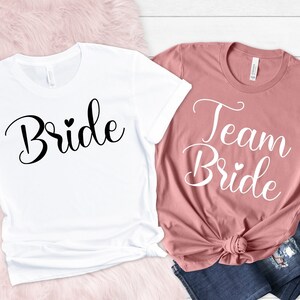 Team Bride T-Shirt: Bachelorette Party Squad Shirts