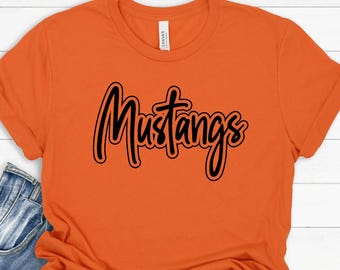 Mustang Mascot Shirt: School Spirit Team Tee