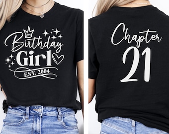 21st Birthday Shirt: Est 2003 - Unisex Bella Canvas or Gildan