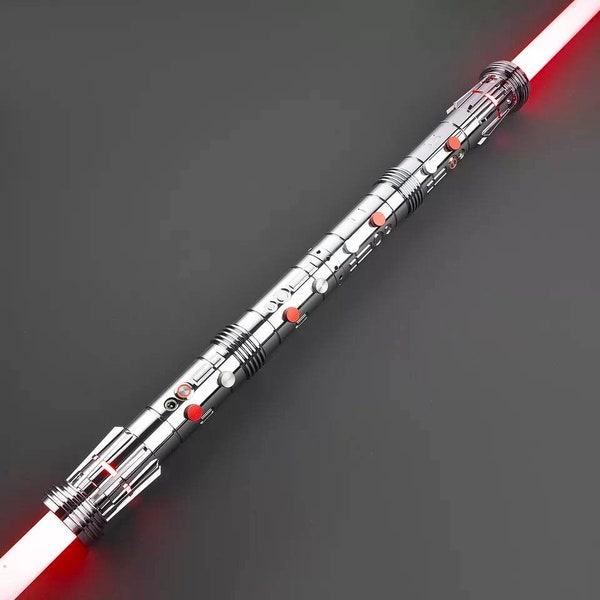 Darth Maul Neopixel Lightsaber, Star Wars FX Aluminum Dueling Light Saber, Smoothswing, Xenopixel/Proffie/RGB Cosplay Prop Costume Comic Con