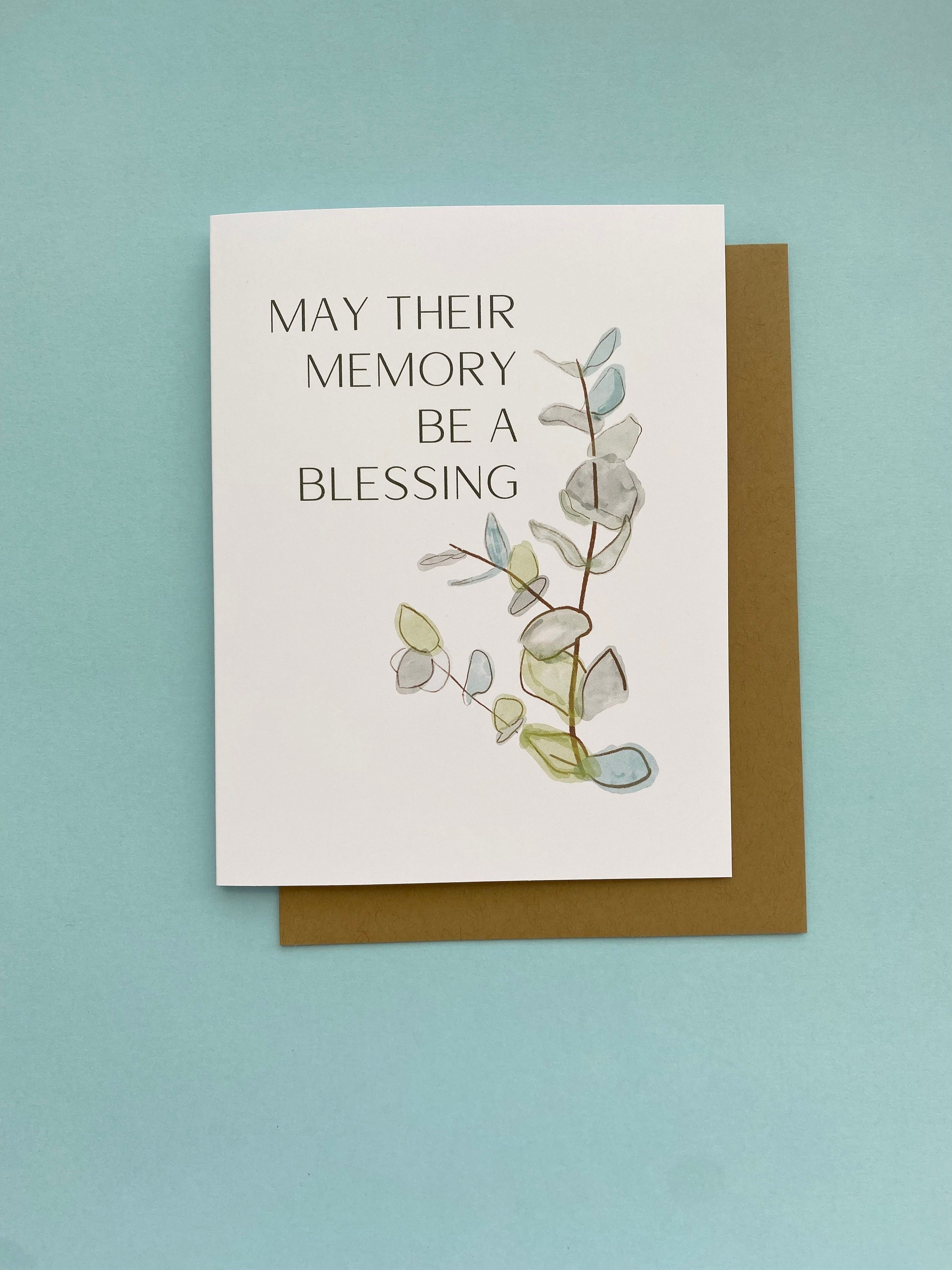May Their Memory Be a Blessing Jewish Sympathy and Etsy