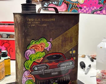 Bidón de gasolina reutilizado