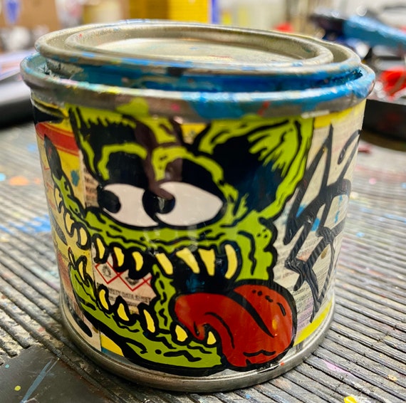 Repurposed One Shot Paint Cans Etsy