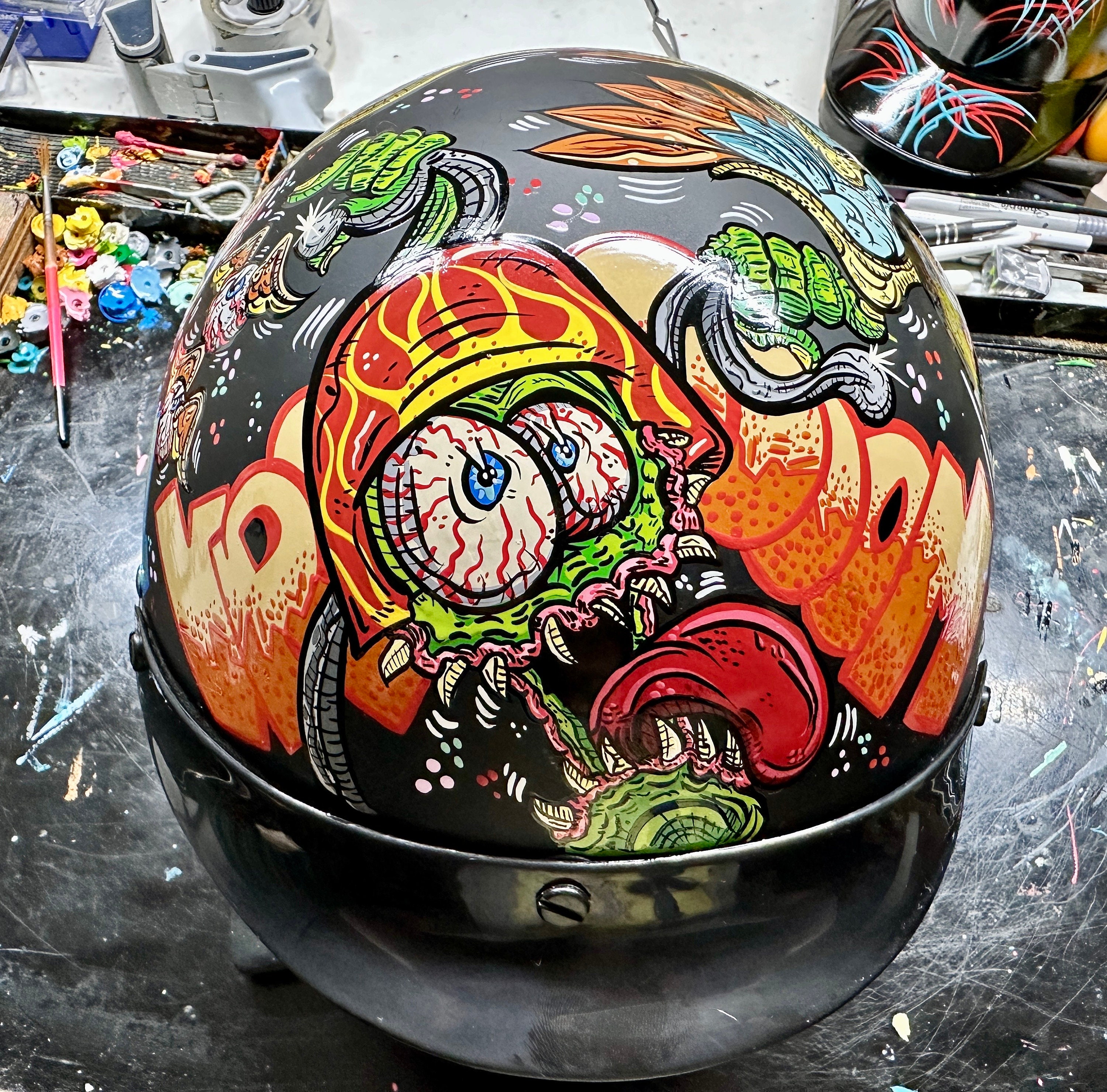 colorful jacket motorcycle helmet art Motorcycle Helmet