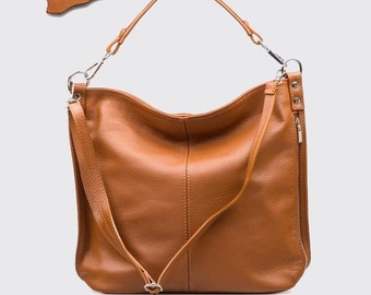 ショルダーバッグ・ポシェット Big Hobo Bag - Rouje - Leather - Brown Big Hobo Bag - Rouje - Leather - Brown