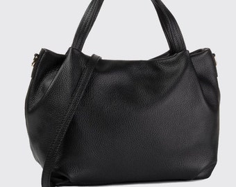 Black Suede Leather Tote Bag,large Black Bag,black Shoulder