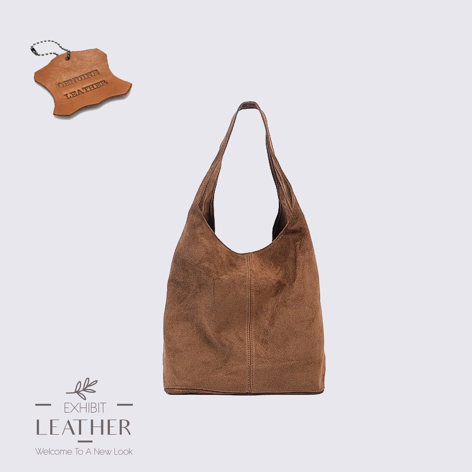 Braune Wildleder Echtleder Hobo Umhangetasche Wildleder Leder Hobo Bag Shopper Bag braune Farbe Big Laptop Bag Etsy