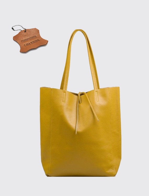 トートバッグ SELF PORTRAIT 'Yellow leather bag' handbag Yellow Leather Bag – self-portrait