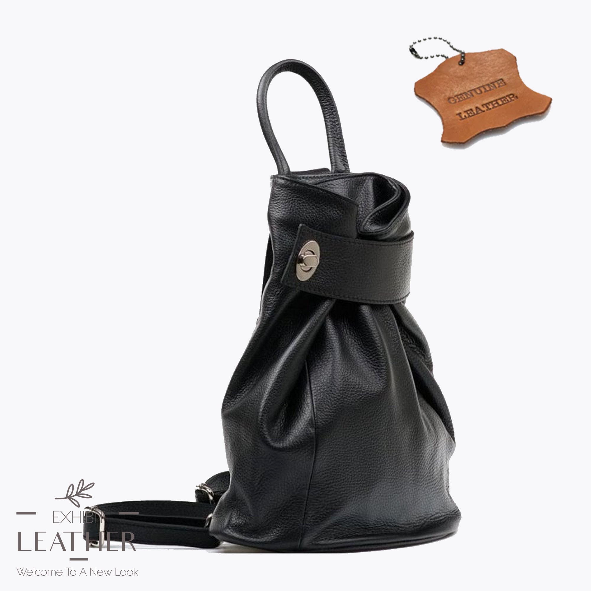 brown leather strap backpack Luxury - - Premium Leather Executive Collection Color:Ground brown shaped zip opens to Custom Travel Pouch Manufacturers
