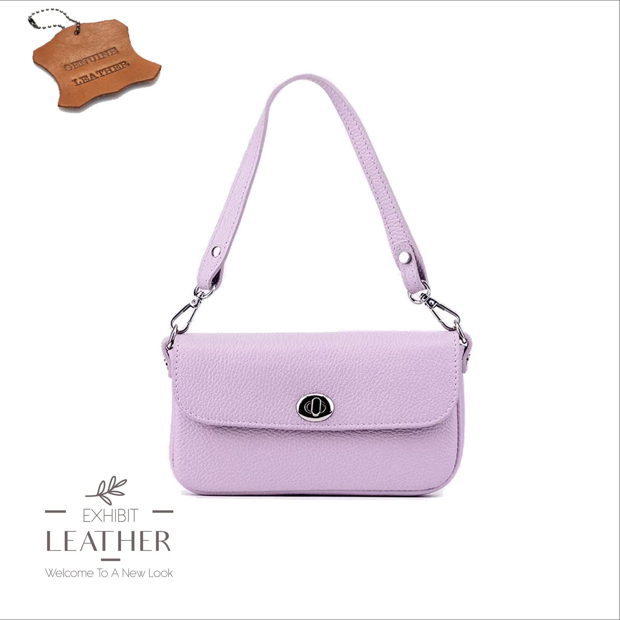 ハンドバッグ SECRET PON-PON Woman Handbag Lilac LAYA XSMALL MAUVE SECRET PON-PON: Shoulder bag woman - Lilac | Secret Pon-Pon