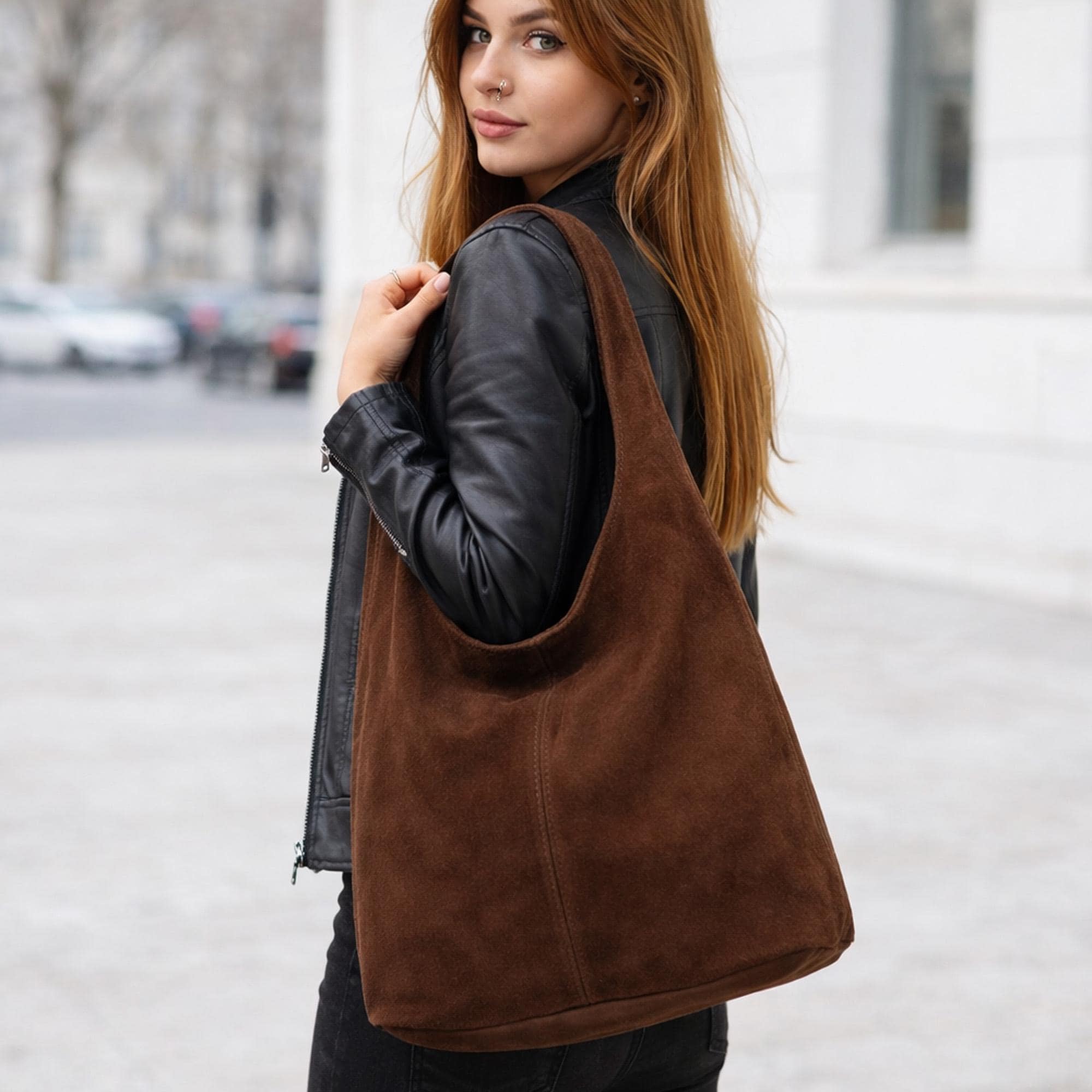 Boucle De Ceinture Papillon Vintage En Daim Italien - Marron Et Or, Taille M Pour Femme