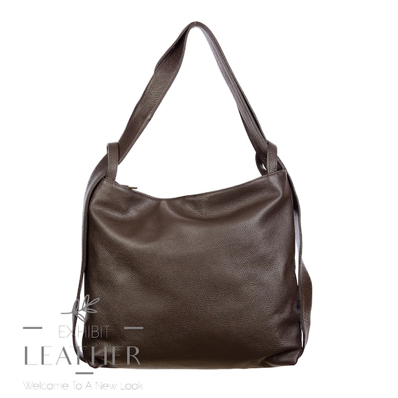 convertible backpack hobo bag leather zipper top Merrin this bag is for you Merrin Convertible Backpack HOBO Black