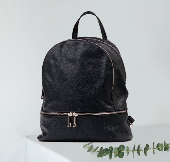 Top zip top backpack purse