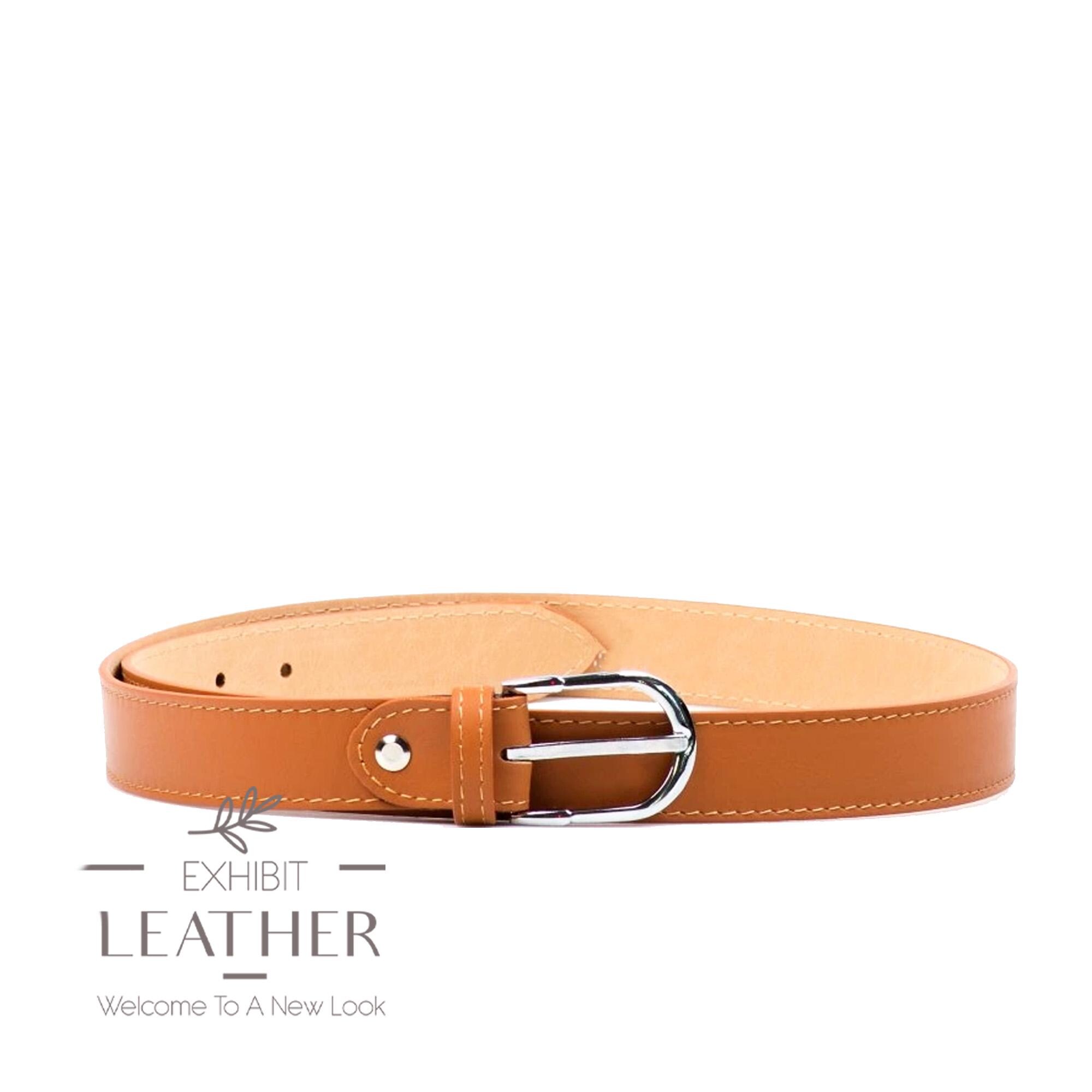 Cognac Brown Genuine Leather Women display picture 3