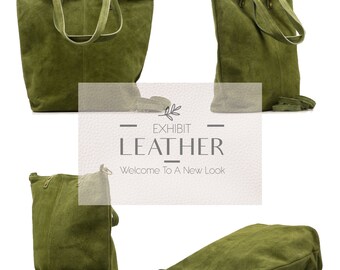 トートバッグ Bottega Veneta Army Green Suede Corriere Shopping Bag il_fullxfull.6726251944_lnv4.jpg