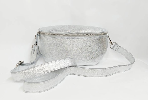 Silver waist bag hotsell