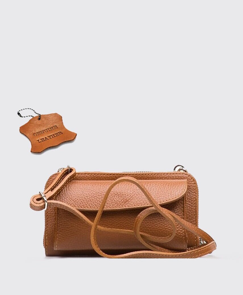 Portacellulare Da Collo In Paglia - Mini Borsa Tracolla Donna Per Telefono E Portafoglio, Beige - Foto 4