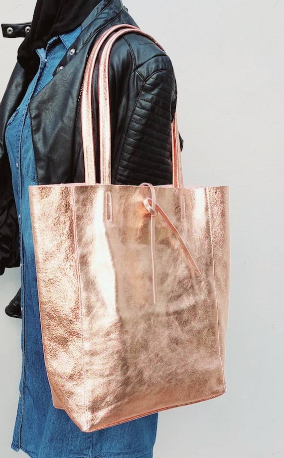 Rose gold tote discount
