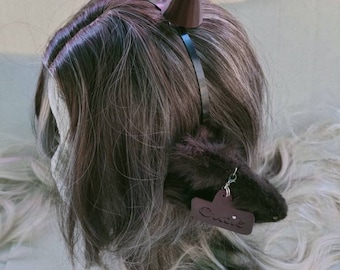 Ears Horns Tail Collar Farm Animals Goat Sheep Cow Ram Impala Raindeer Deer Bull Horned Fantasy Demon Lord Animal Play Cosplay Fur Costume