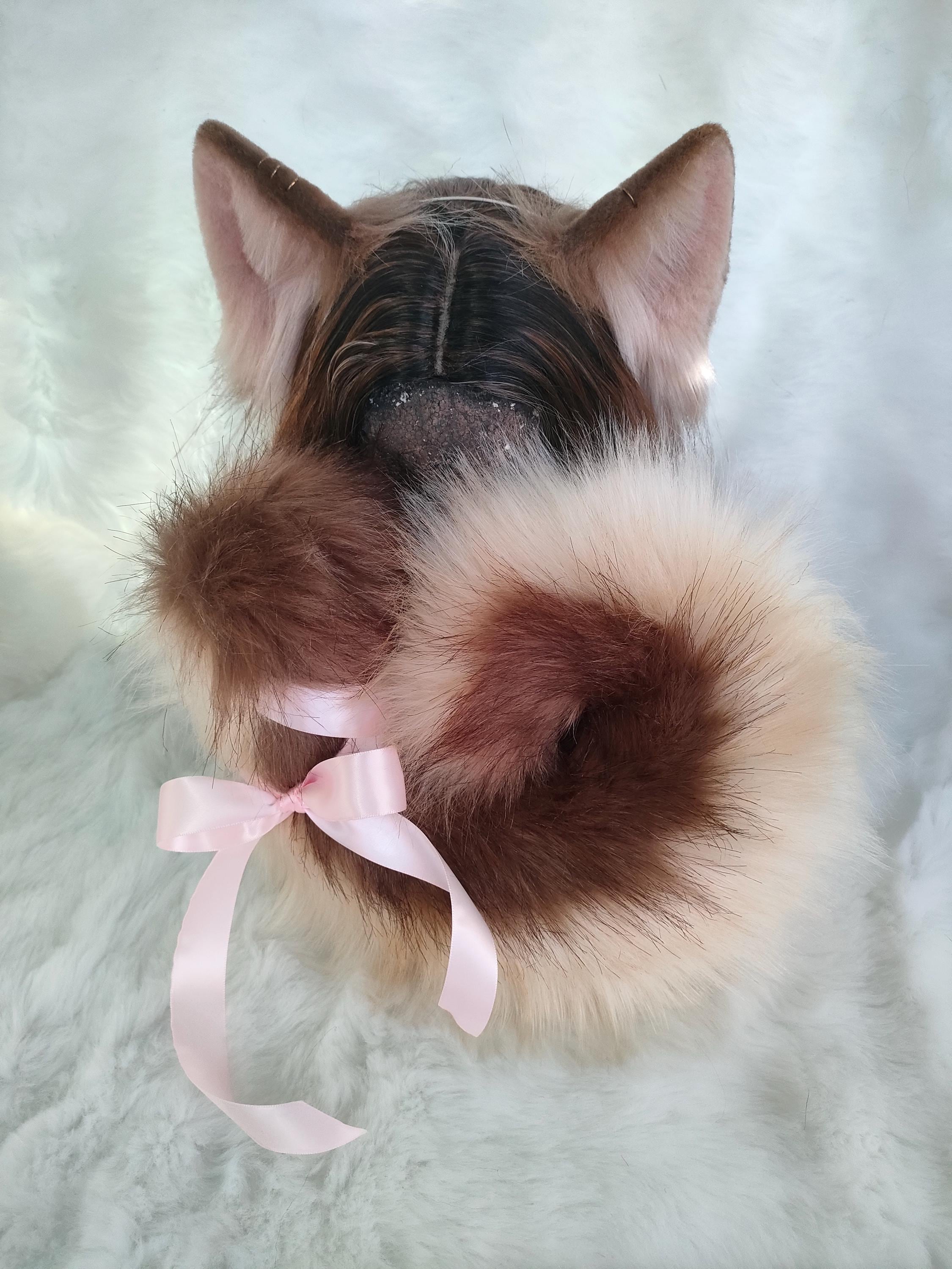 COPY - Puppy ear headband pet play dog Customizable Puppy Ear Headband: Wired Cosplay Pet Play Ears  main image 2