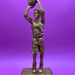 Gold Male Basketball Trophy