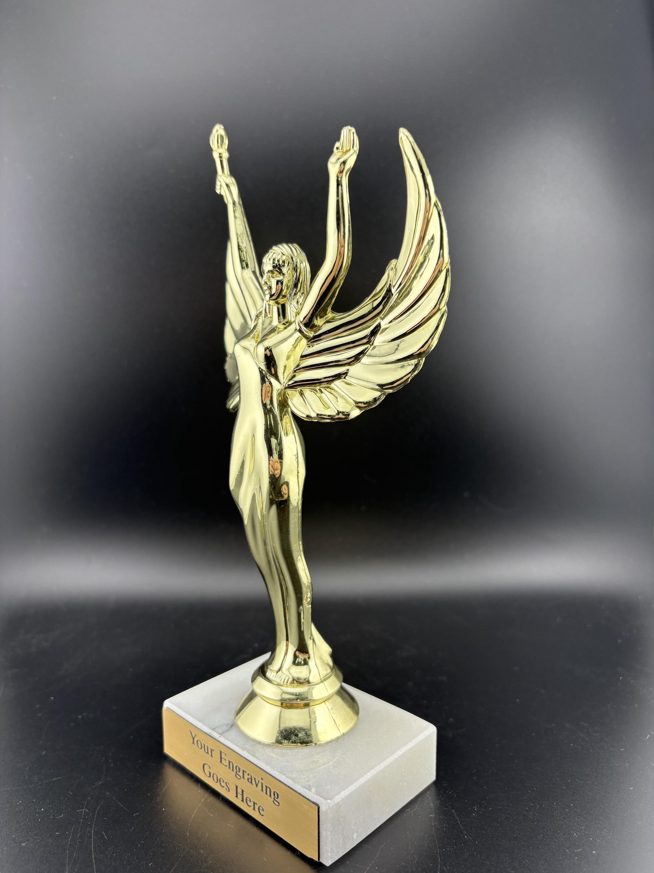 Mrs. Trophy Women's Victory Trophy on Marble Base With Custom Personalized Gold ...