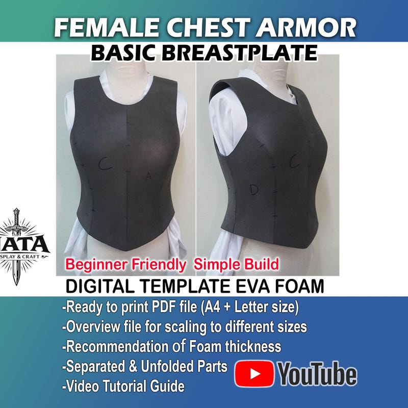 Woman Armor Pattern Female Armor - Etsy