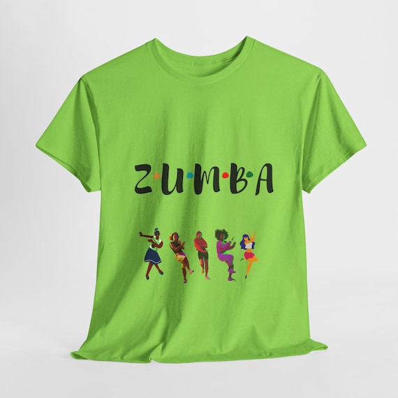 Zumba Dance Heavy Cotton Tee: Fun Workout Shirt
