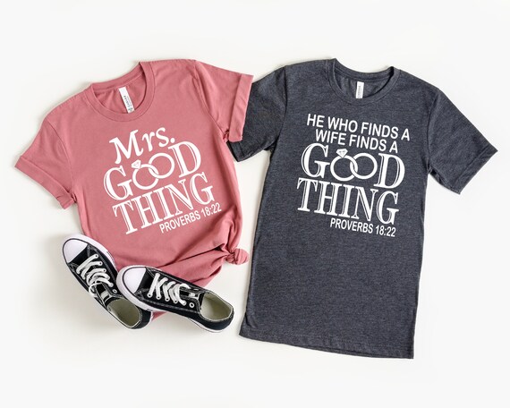 Married Couple Matching T-shirts Good 