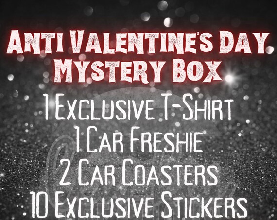 Anti Valentine's Day Mystery Box, Single Awareness Day Shirt Long Sleeve Sweatshirt Hoodie, Gift Box, Valentine's Day, Mystery Bundle