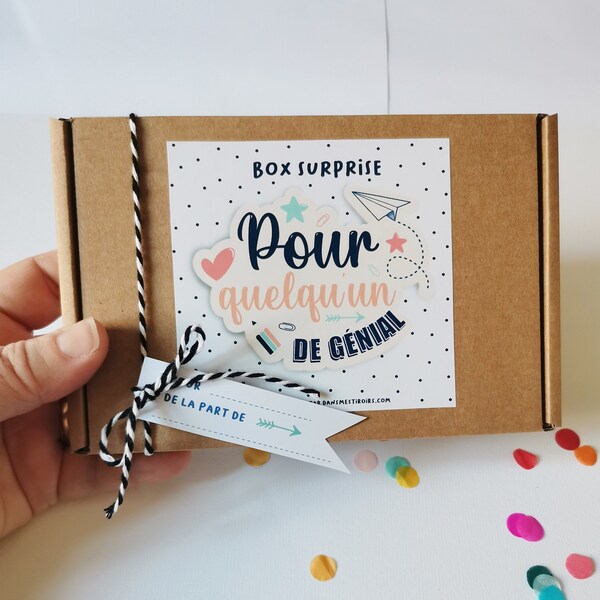 CADEAU Maîtresse et nounou - BOX SURPRISE pour l'école ou la crèche