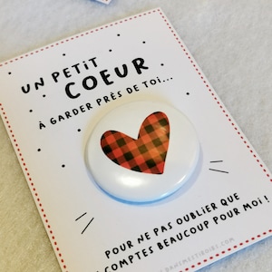 Carte BADGE coeur pour meilleure amie maîtresse nounou CADEAU marraine tata soeur maman image 5