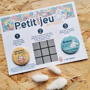 JEU DE PÂQUES - Badges et carte à gratter pour pimper votre chasse aux oeufs