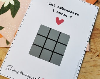 Carte à gratter pour amoureux/amoureuses - SAINT VALENTIN