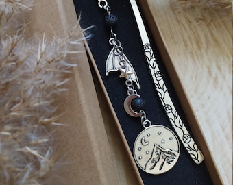 ACOTAR Bookmark Sarah J. Maas - Illyrian wings - Velaris bookmark ACOTAR gift, Charm bookmark A Court of Thorns and Roses
