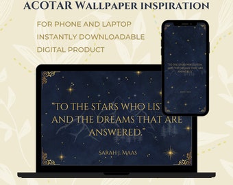ACOTAR Desktop Wallpaper - ACOTAR set Wallpaper - A court of thorns and roses Phone Wallpaper - Sarah J.MAAS Quote - Velaris city