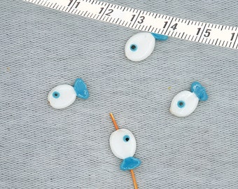 Murano Glass Fish Beads Handmade Colorful Sea Animal Charms