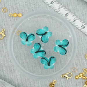 Glass Murano Beads,Glass Butterfly Beads, Glass Butterfly Charms, Butterfly Charms Butterfly Figures, Cute Animal Figures,